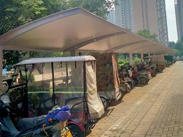 洛阳洛龙区膜结构车棚项目