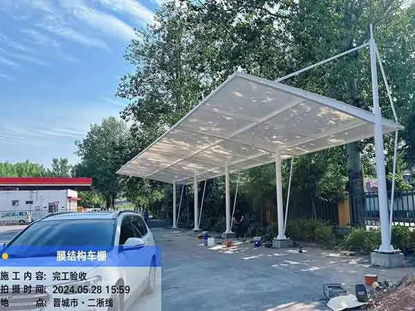 晋城二浙线膜结构车棚案例