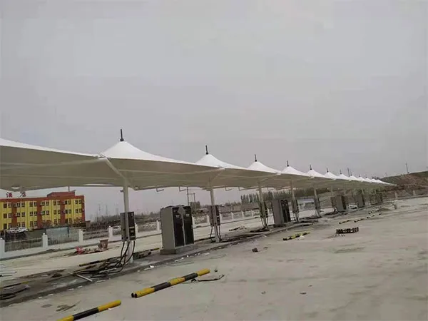 四川都江堰地区膜结构车棚项目